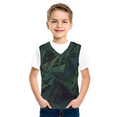 Sea Green Kids  Basketball Tank Top by LW323