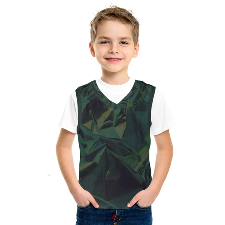 Sea Green Kids  Basketball Tank Top