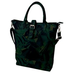 Sea Green Buckle Top Tote Bag by LW323