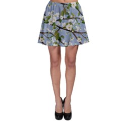 Pear Branch With Flowers Skater Skirt by SychEva