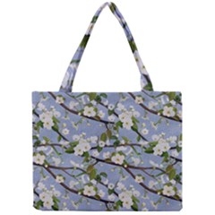 Pear Branch With Flowers Mini Tote Bag by SychEva