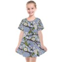 Pear Branch With Flowers Kids  Smock Dress View1