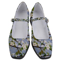 Pear Branch With Flowers Women s Mary Jane Shoes by SychEva