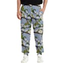 Pear Branch With Flowers Men s Elastic Waist Pants View1