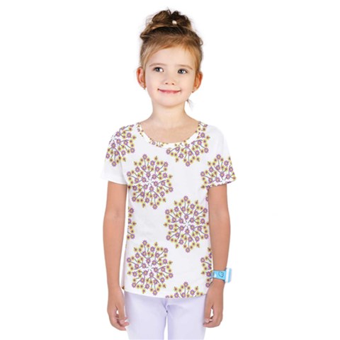 Flowers Pattern Kids  One Piece Tee by UniqueThings