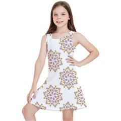 Flowers Pattern Kids  Lightweight Sleeveless Dress by UniqueThings