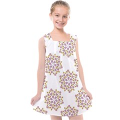 Flowers Pattern Kids  Cross Back Dress by UniqueThings