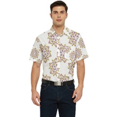 Flowers Pattern Men s Short Sleeve Pocket Shirt  by UniqueThings