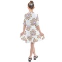 Flowers Pattern Kids  All Frills Chiffon Dress View2