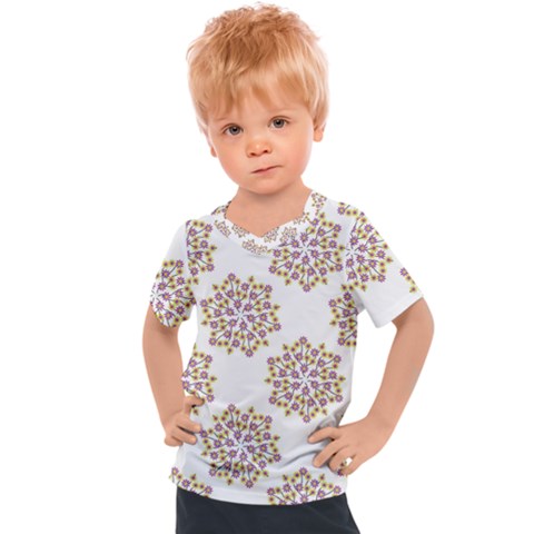 Flowers Pattern Kids  Sports Tee by UniqueThings