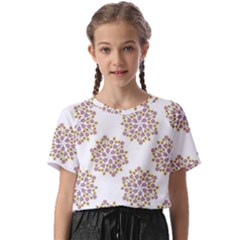 Flowers Pattern Kids  Basic Tee by UniqueThings