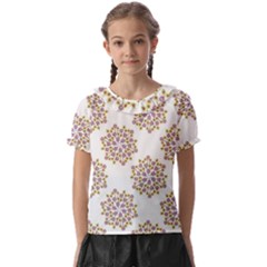 Flowers Pattern Kids  Frill Chiffon Blouse by UniqueThings