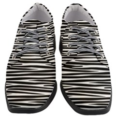 Zebra Stripes, Black And White Asymmetric Lines, Wildlife Pattern Women Heeled Oxford Shoes by Casemiro