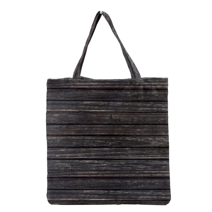 Wooden Linear Geometric Design Grocery Tote Bag