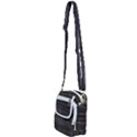 Wooden Linear Geometric Design Shoulder Strap Belt Bag View2