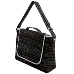 Wooden Linear Geometric Design Box Up Messenger Bag