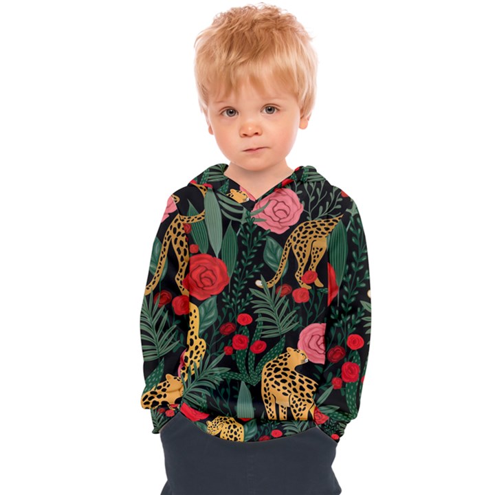 Leopardrose Kids  Overhead Hoodie