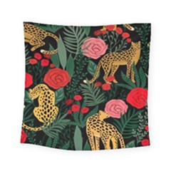 Leopardrose Square Tapestry (small)