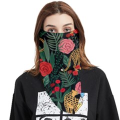 Leopardrose Face Covering Bandana (triangle) by PollyParadise