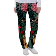 Leopardrose Women s Casual Pants by PollyParadise