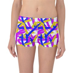 Colored Stripes Reversible Boyleg Bikini Bottoms by UniqueThings