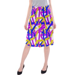 Colored Stripes Midi Beach Skirt by UniqueThings