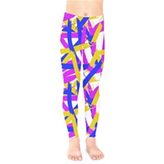 Colored Stripes Kids  Leggings by UniqueThings