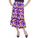 colored stripes Midi Mermaid Skirt View1