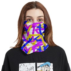 Colored Stripes Face Covering Bandana (two Sides)