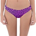 Purple Abstract Print Design Reversible Hipster Bikini Bottoms View3