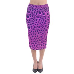 Purple Abstract Print Design Velvet Midi Pencil Skirt by dflcprintsclothing