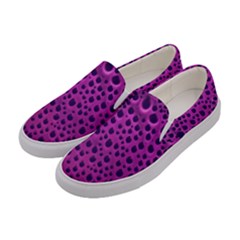 Purple Abstract Print Design Women s Canvas Slip Ons by dflcprintsclothing