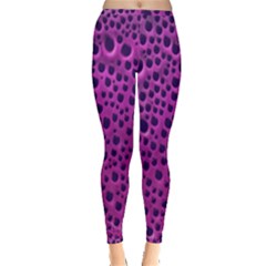 Purple Abstract Print Design Inside Out Leggings by dflcprintsclothing