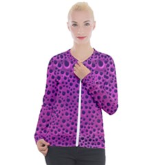 Purple Abstract Print Design Casual Zip Up Jacket by dflcprintsclothing