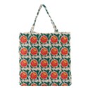 Rose Ornament Grocery Tote Bag View1