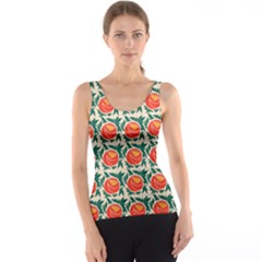 Rose Ornament Tank Top by SychEva