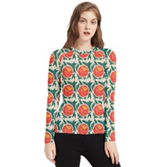 Rose Ornament Women s Long Sleeve Rash Guard by SychEva