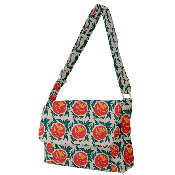 Rose Ornament Full Print Messenger Bag (S)