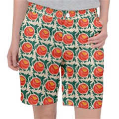 Rose Ornament Pocket Shorts by SychEva