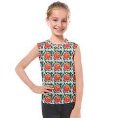 Rose Ornament Kids  Mesh Tank Top by SychEva