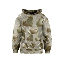   Golden Hearts Kids  Pullover Hoodie by Galinka