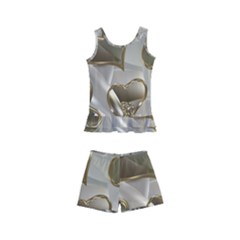   Golden Hearts Kids  Boyleg Swimsuit by Galinka