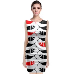 Graphic Arts  Sleeveless Velvet Midi Dress