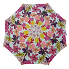 Flower Pattern Straight Umbrellas