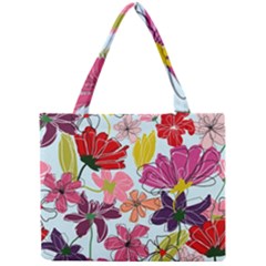 Flower Pattern Mini Tote Bag