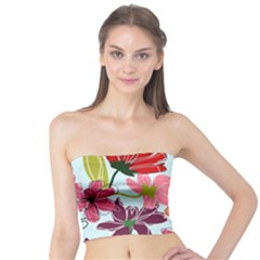 Flower Pattern Tube Top