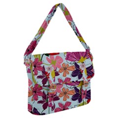 Flower Pattern Buckle Messenger Bag