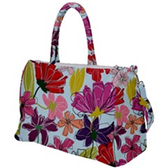 Flower Pattern Duffel Travel Bag