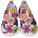 Flower pattern Kids  Slip On Sneakers View1