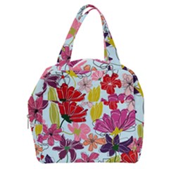 Flower Pattern Boxy Hand Bag